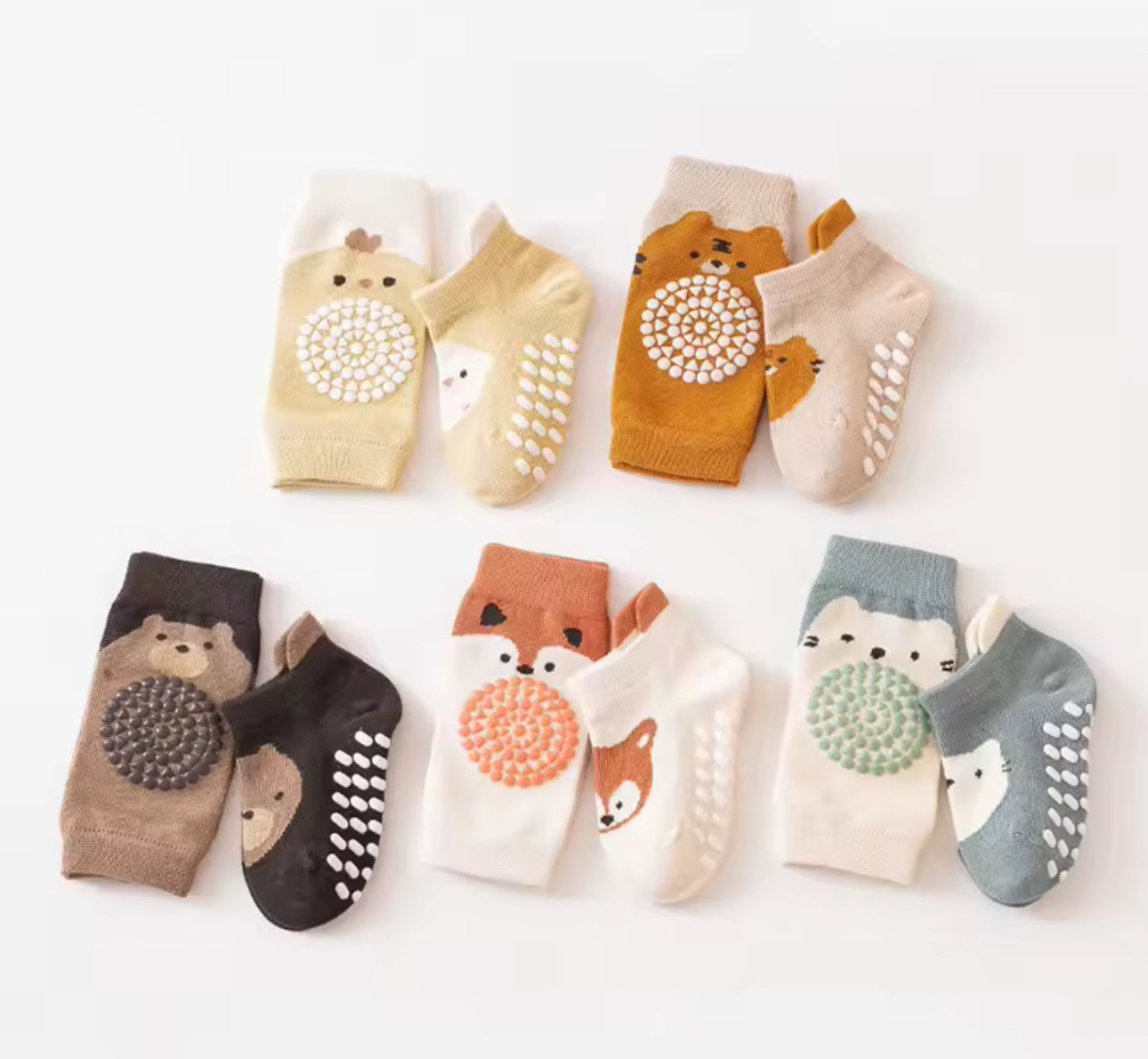 SoftGrip Baby Crawling Knee Pads & Anti-Slip Socks Set