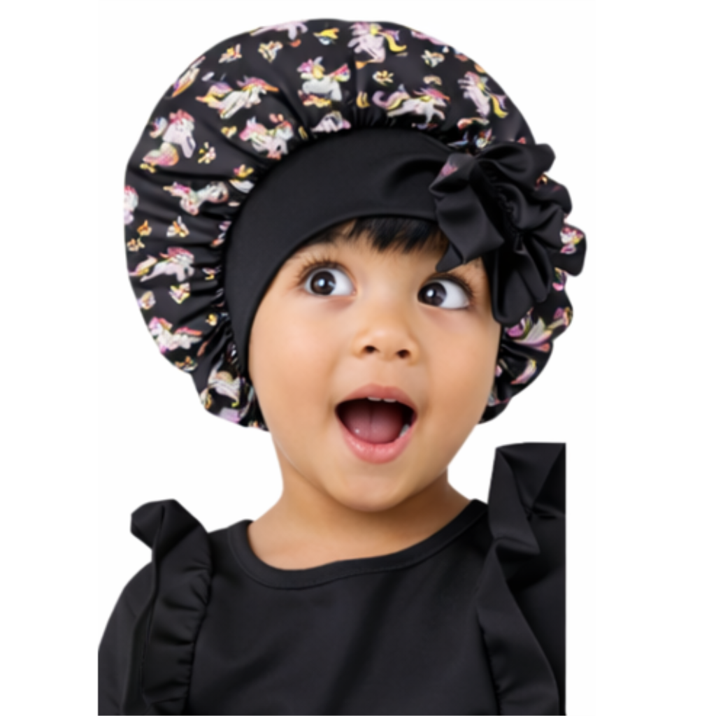 Satin Baby Bonnet with Adjustable Bow Straps