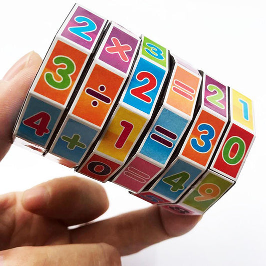 Kids Math Puzzle Toy – Montessori Early Learning Number Cube