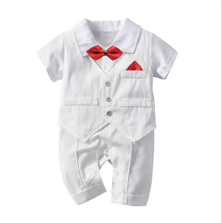 Mono de caballero para bebé niño: elegante atuendo formal de verano
