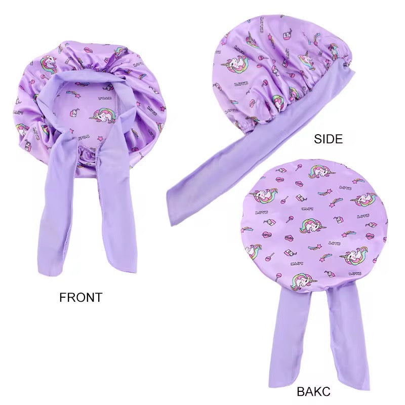 Satin Baby Bonnet with Adjustable Bow Straps