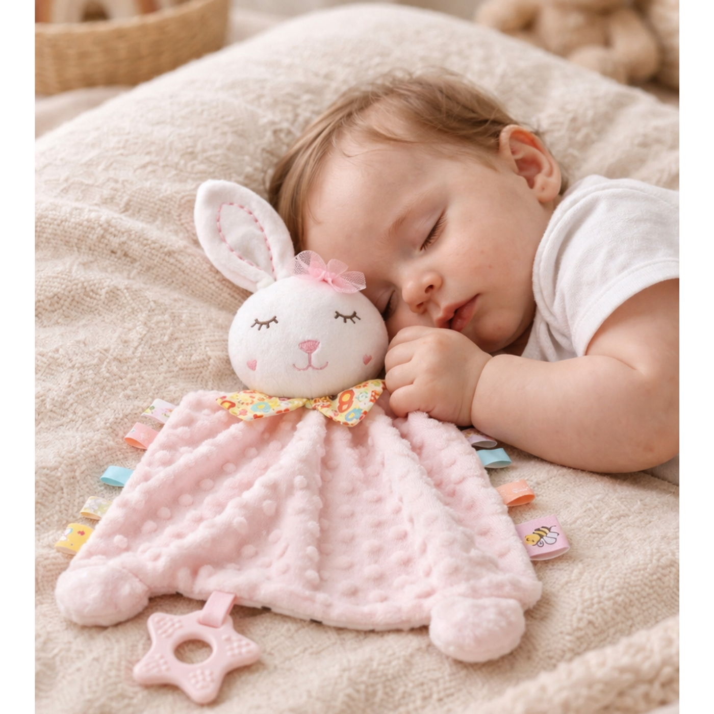 SnuggleBunny Comforter & Teether Blanket