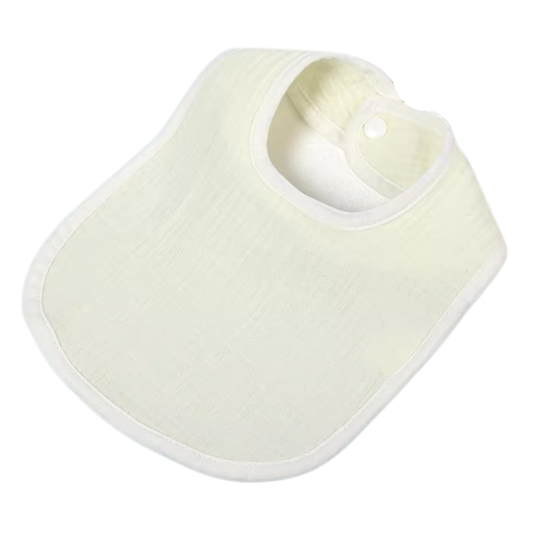 Organic Cotton Crepe Baby Bib – Soft Absorbent Feeding Bib