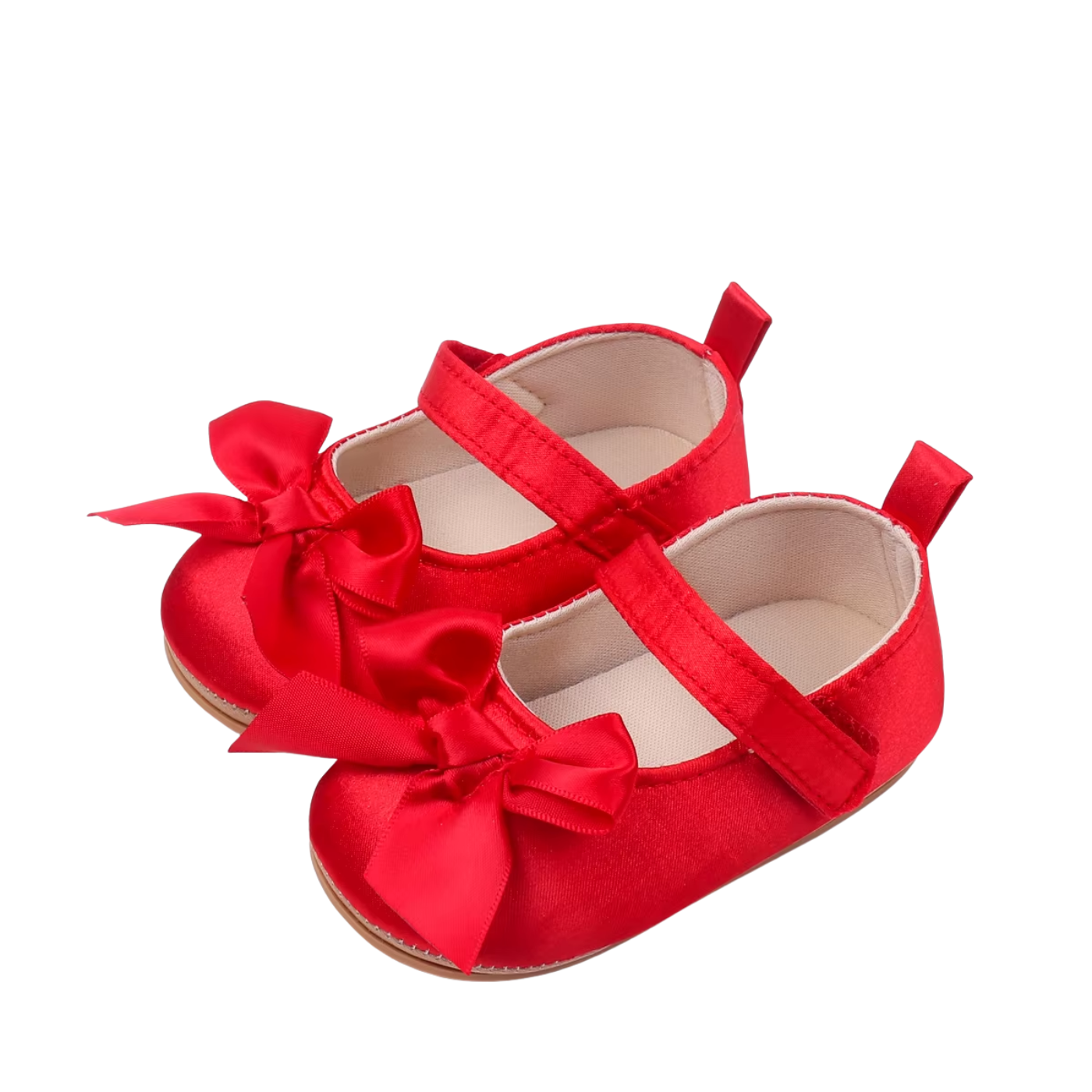 OkapiGlow Satin Bow Baby Girl Shoes
