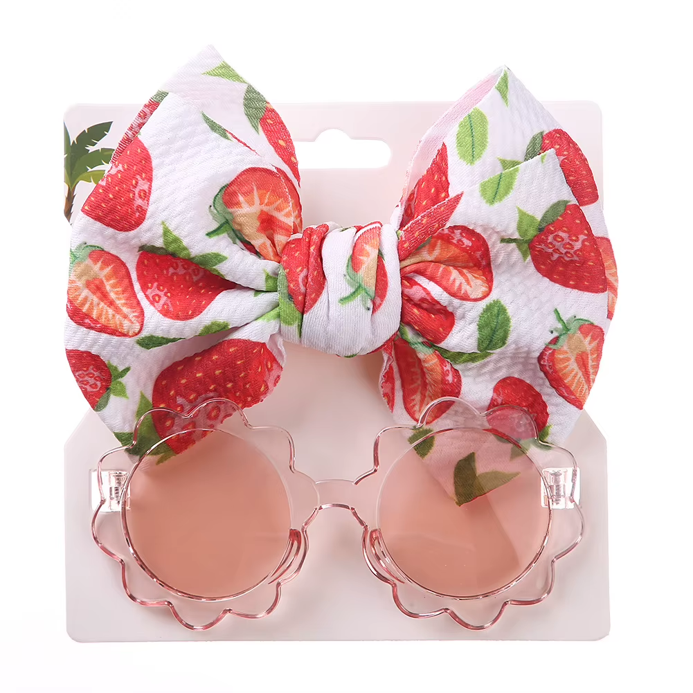 SunBloom Set – Floral Headband & Flower Sunglasses for Kids