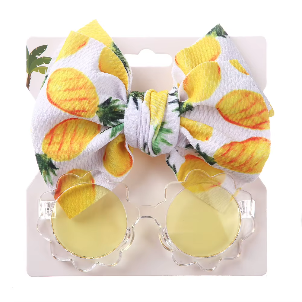 SunBloom Set – Floral Headband & Flower Sunglasses for Kids
