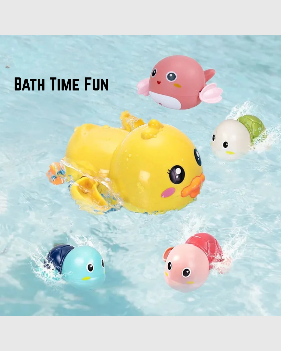 OkapiGlow™ Wind-Up Splash Duck Bath Toy