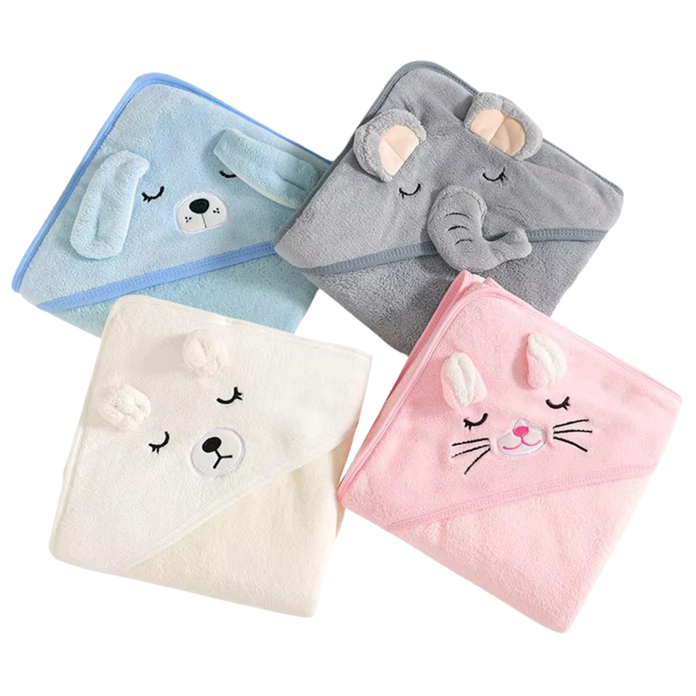 Baby Hooded Towel – Soft Animal Design