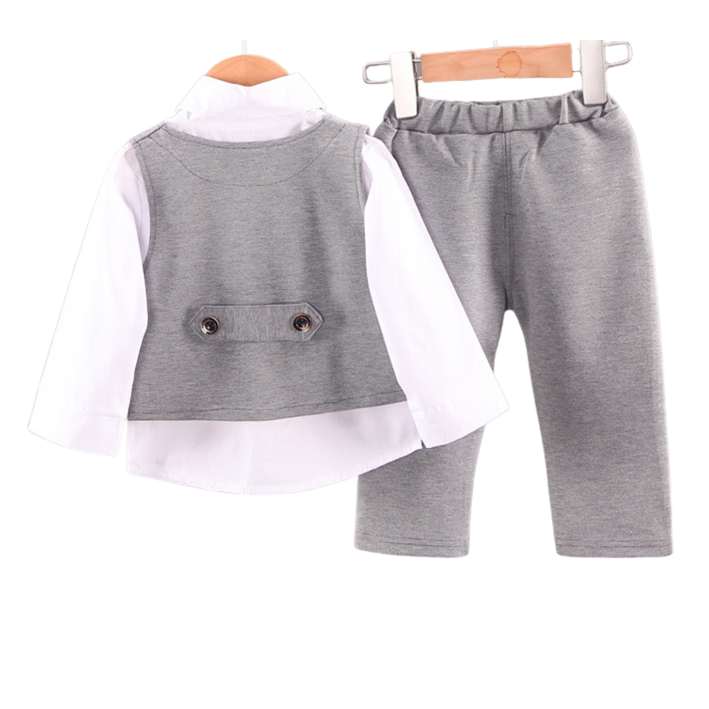 Little Gentleman 3-Piece Formal Suit Set – Vest, Shirt & Trousers (1–4 Years)