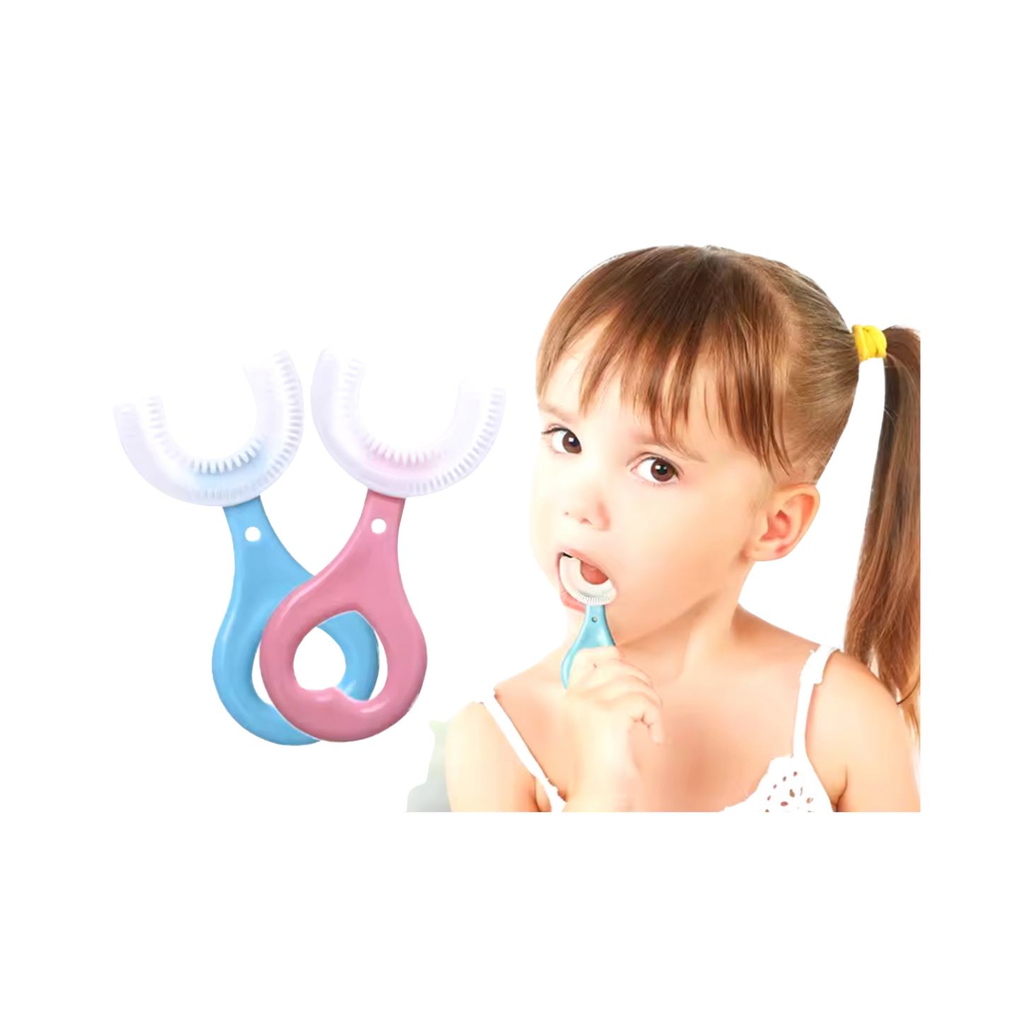 Cepillo de dientes para niños en forma de U