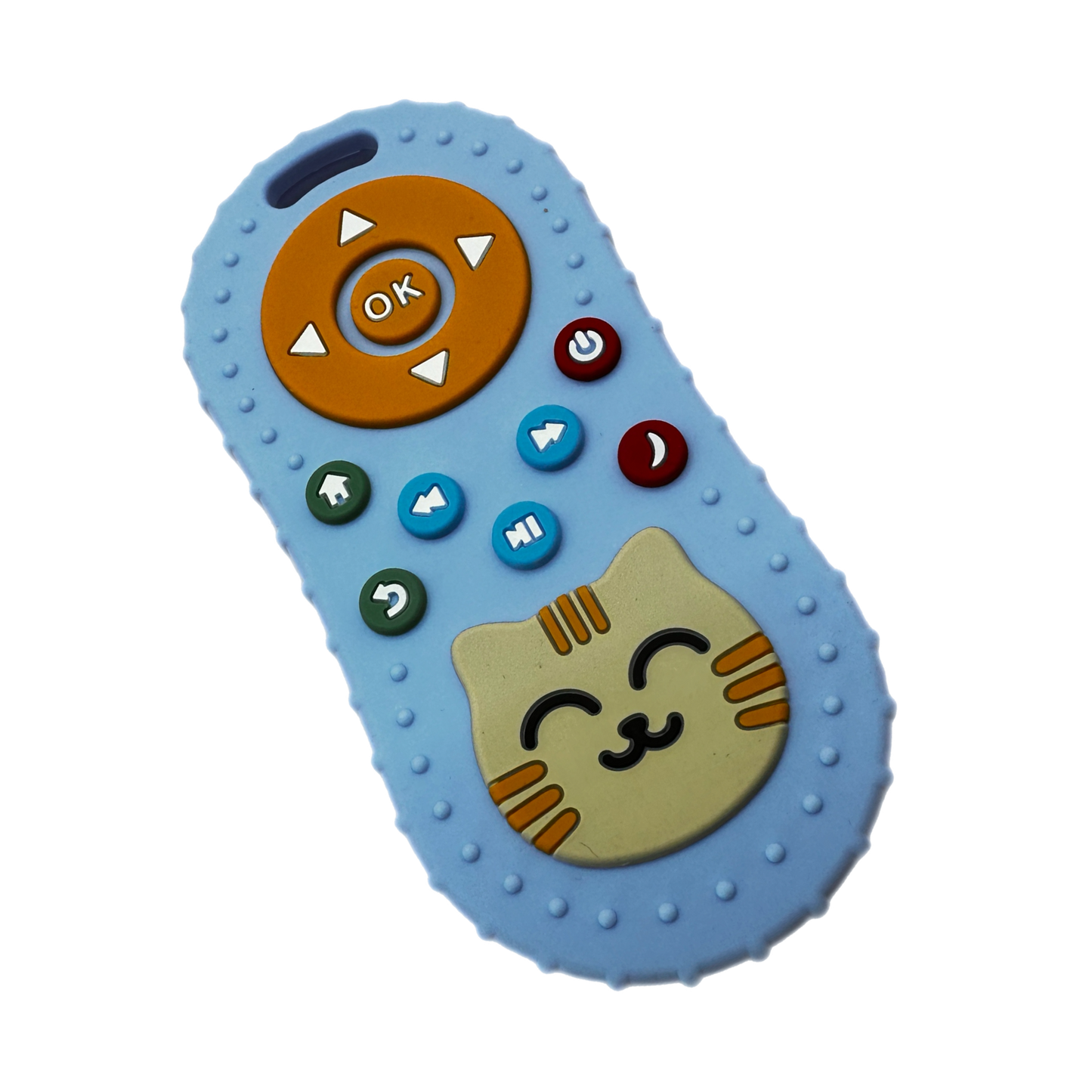 OkapiGlow™ Sensory Silicone Teether – Soothing Relief & Playful Development (Lion & Kitty Collection)