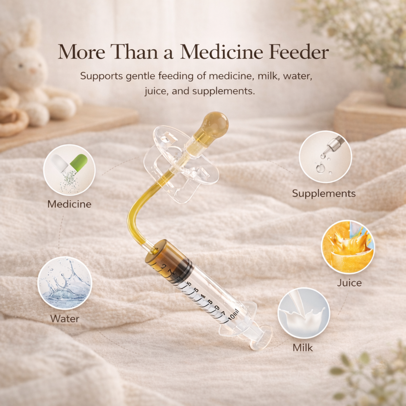 OkapiGlow GentleDose™ Baby Medicine Pacifier Kit