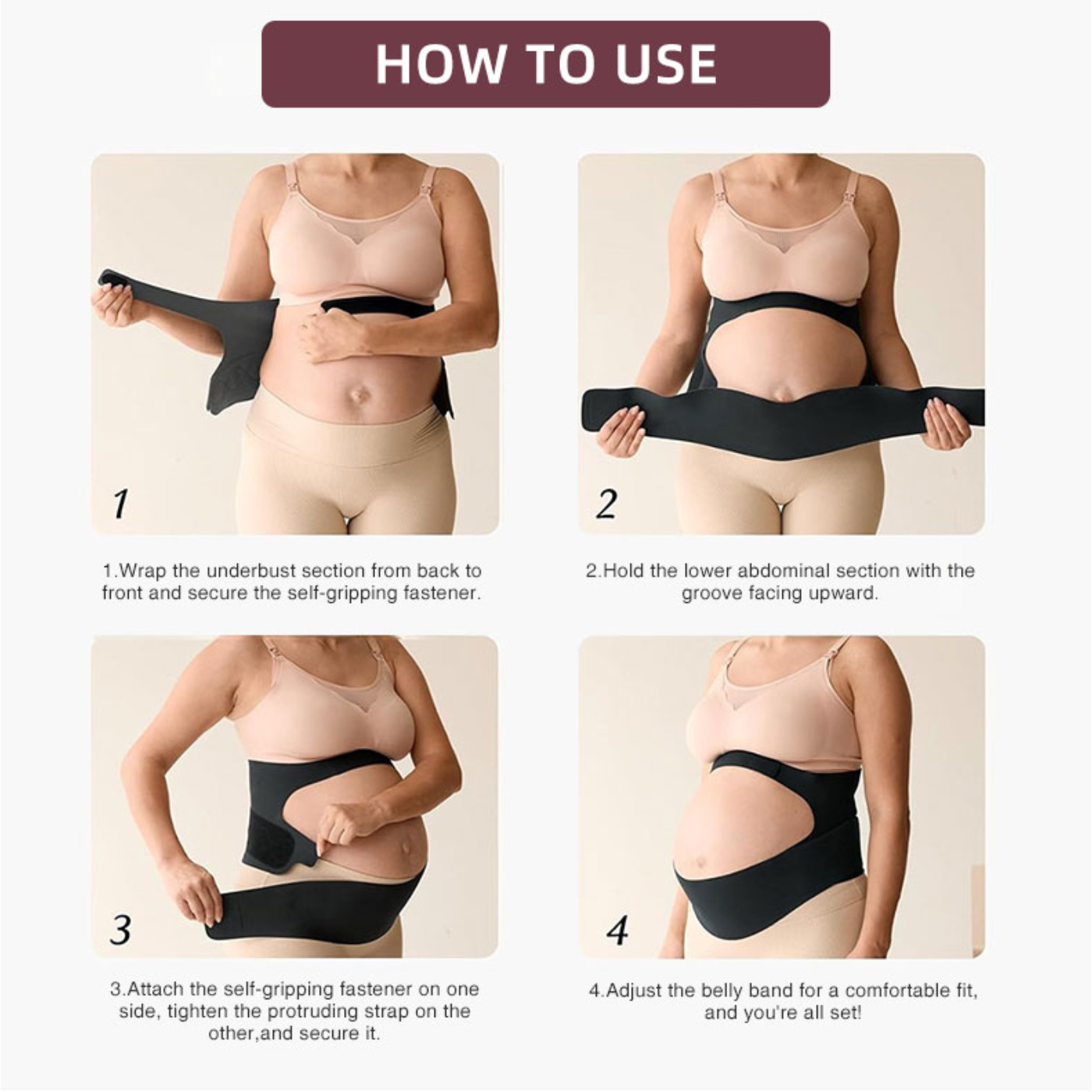 Seamless Maternity Support Band – Comfort & Gentle Lift