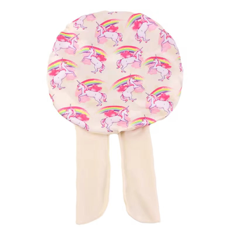 Satin Baby Bonnet with Adjustable Bow Straps