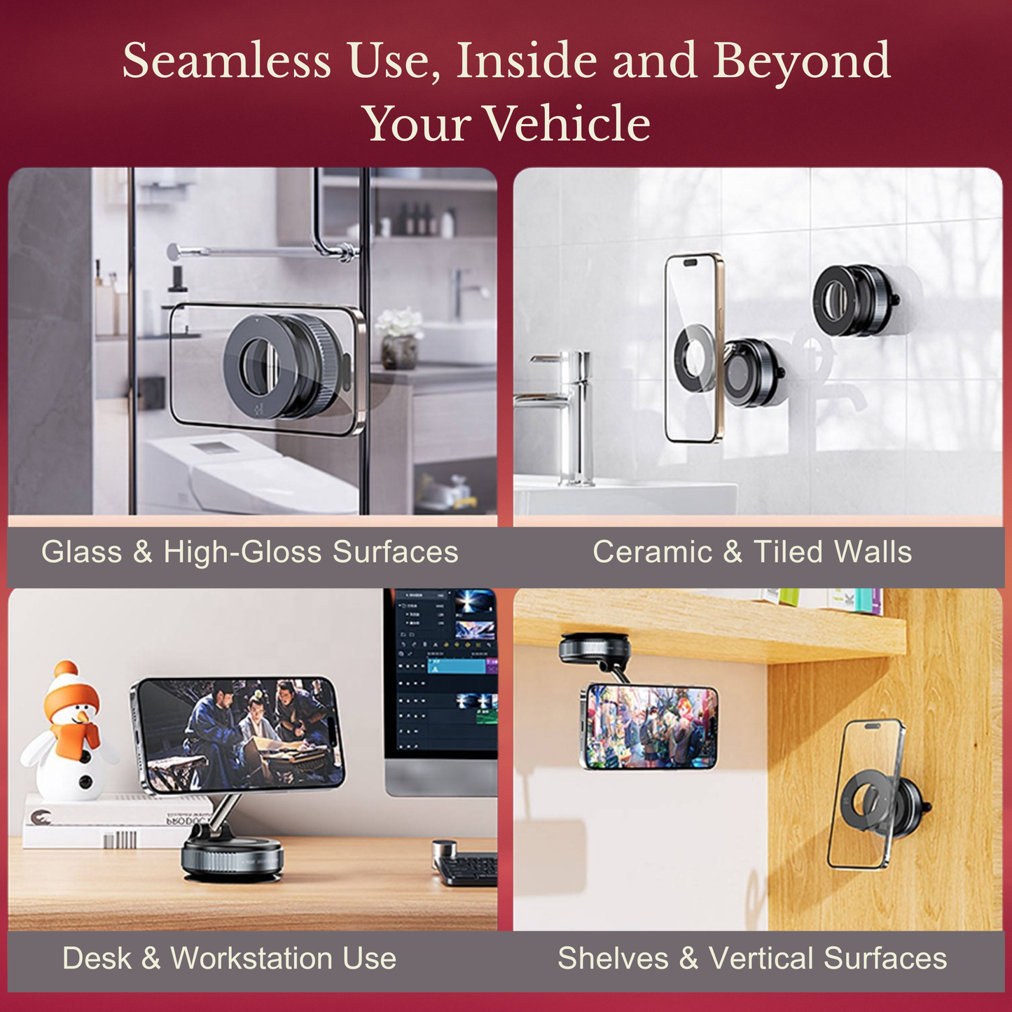 Precision Vacuum-Lock Phone Mount