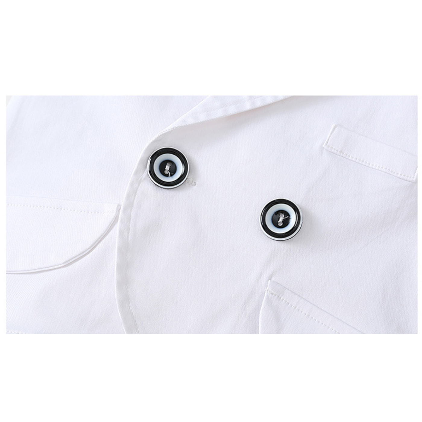 OkapiGlow Heirloom Baptism Romper Set – White Baby Formal Suit with Blazer (0–12 Months)