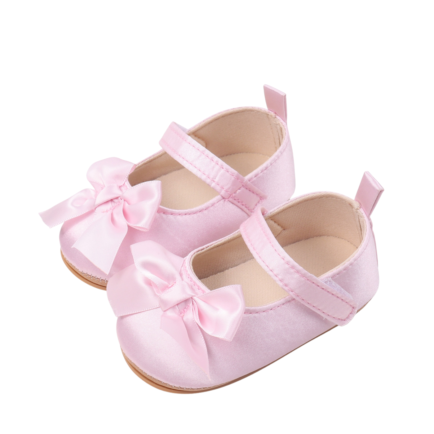 OkapiGlow Satin Bow Baby Girl Shoes
