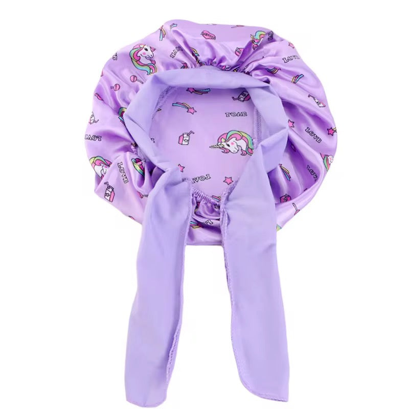 Satin Baby Bonnet with Adjustable Bow Straps