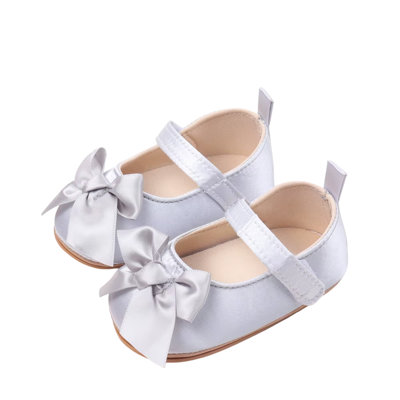 OkapiGlow Satin Bow Baby Girl Shoes