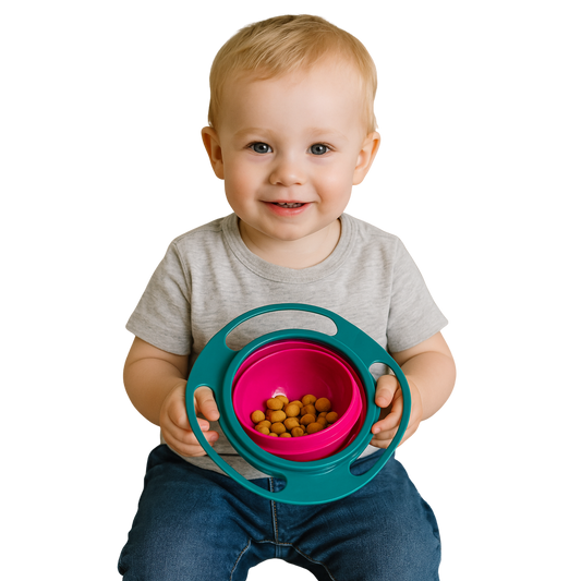 Baby Gyro Bowl – The Spill-Proof Snack Saver!