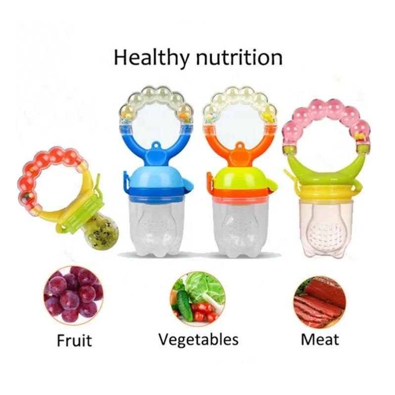 Comedero para bebés con frutas y alimentos