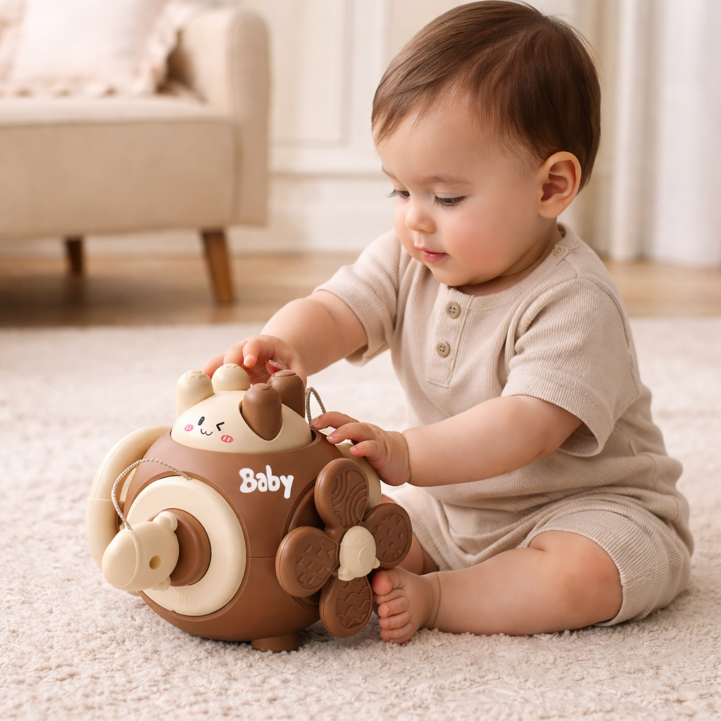 Pelota de actividades Montessori para bebés: juguete sensorial de aprendizaje temprano para niños de más de 12 meses