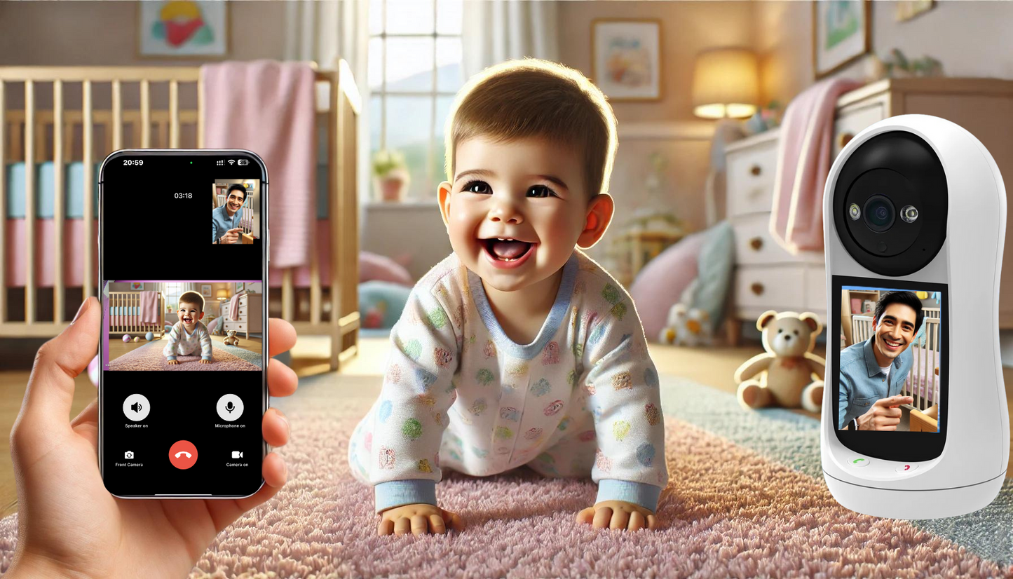 Monitor de bebé inteligente con videollamada iCSee V5