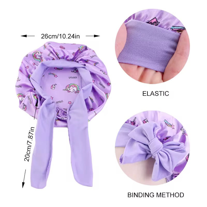 Satin Baby Bonnet with Adjustable Bow Straps