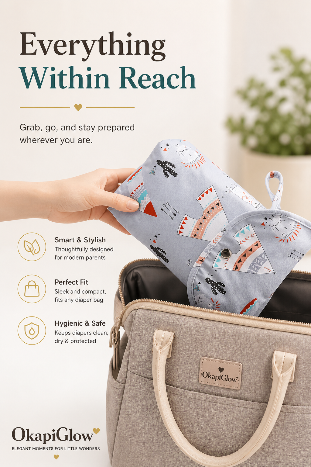 Portable Diaper Organizer Pouch