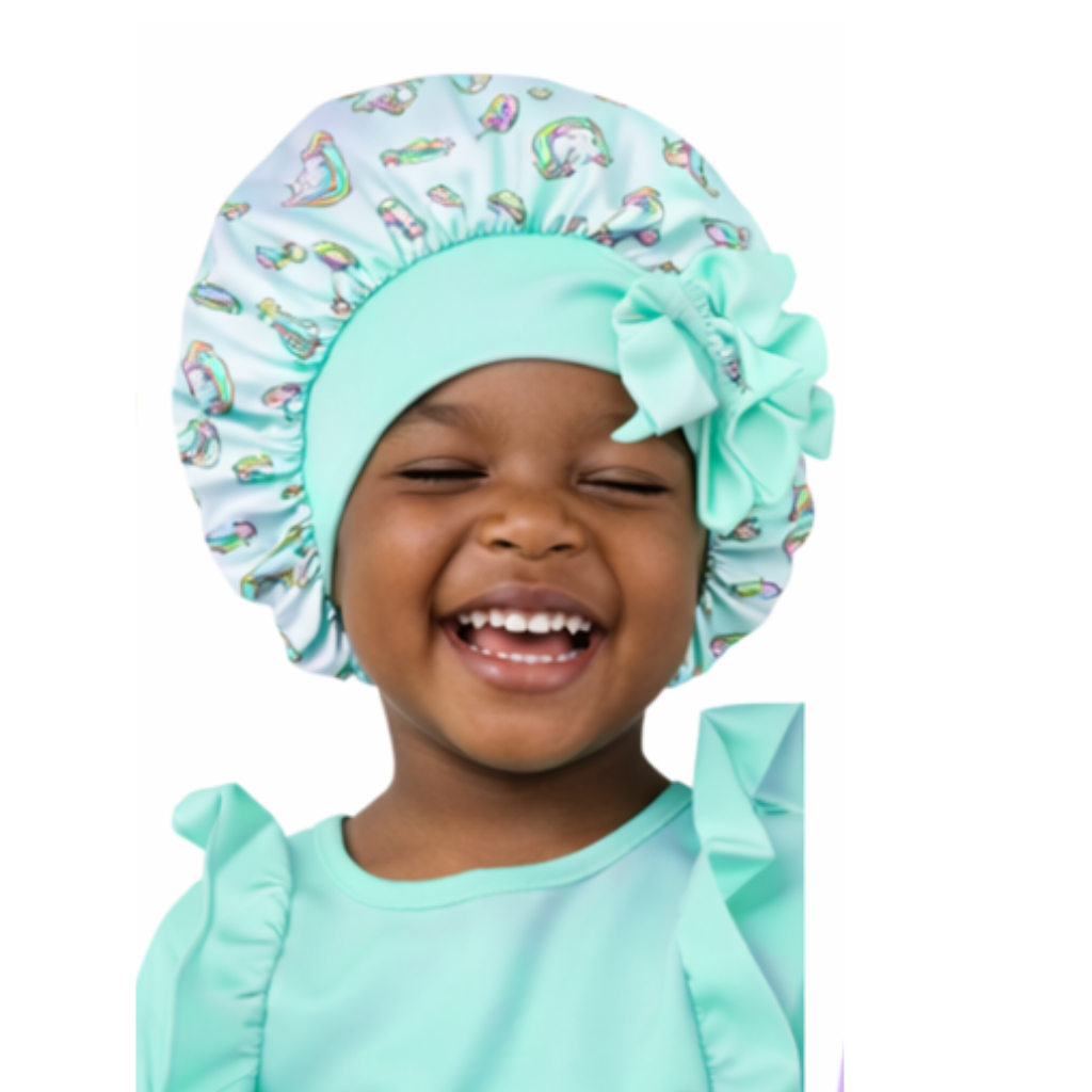 Satin Baby Bonnet with Adjustable Bow Straps