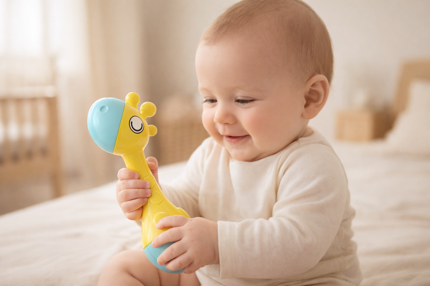 GentleGrip Giraffe Rattle