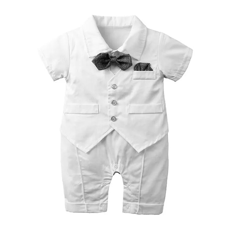 Mono de caballero para bebé niño: elegante atuendo formal de verano 