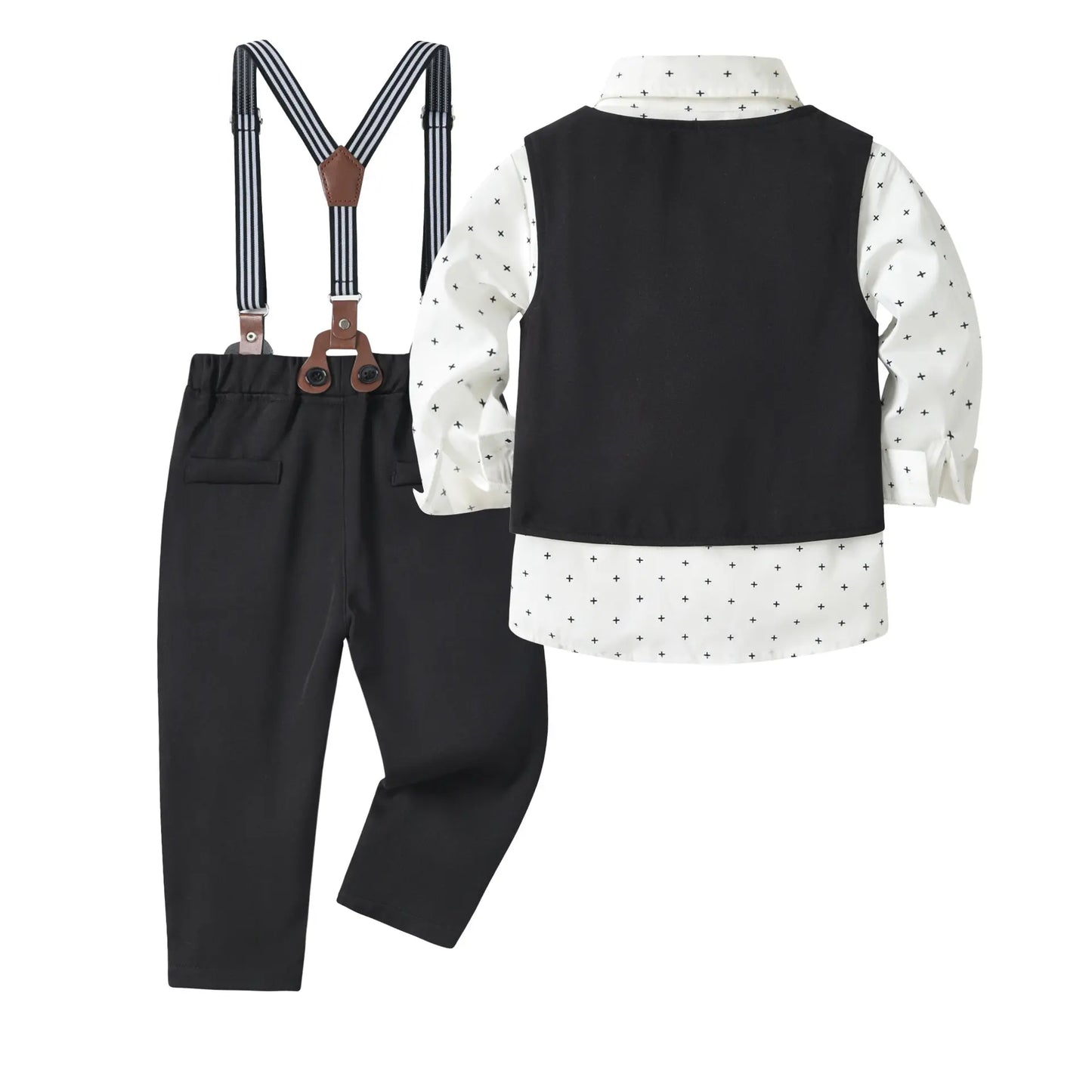 Traje de esmoquin formal para bebés varones