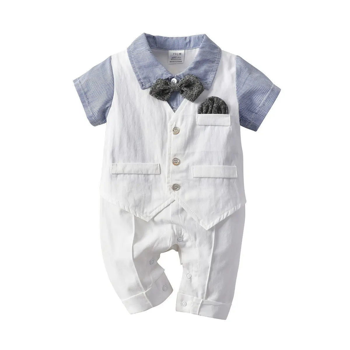 Mono de caballero para bebé niño: elegante atuendo formal de verano 