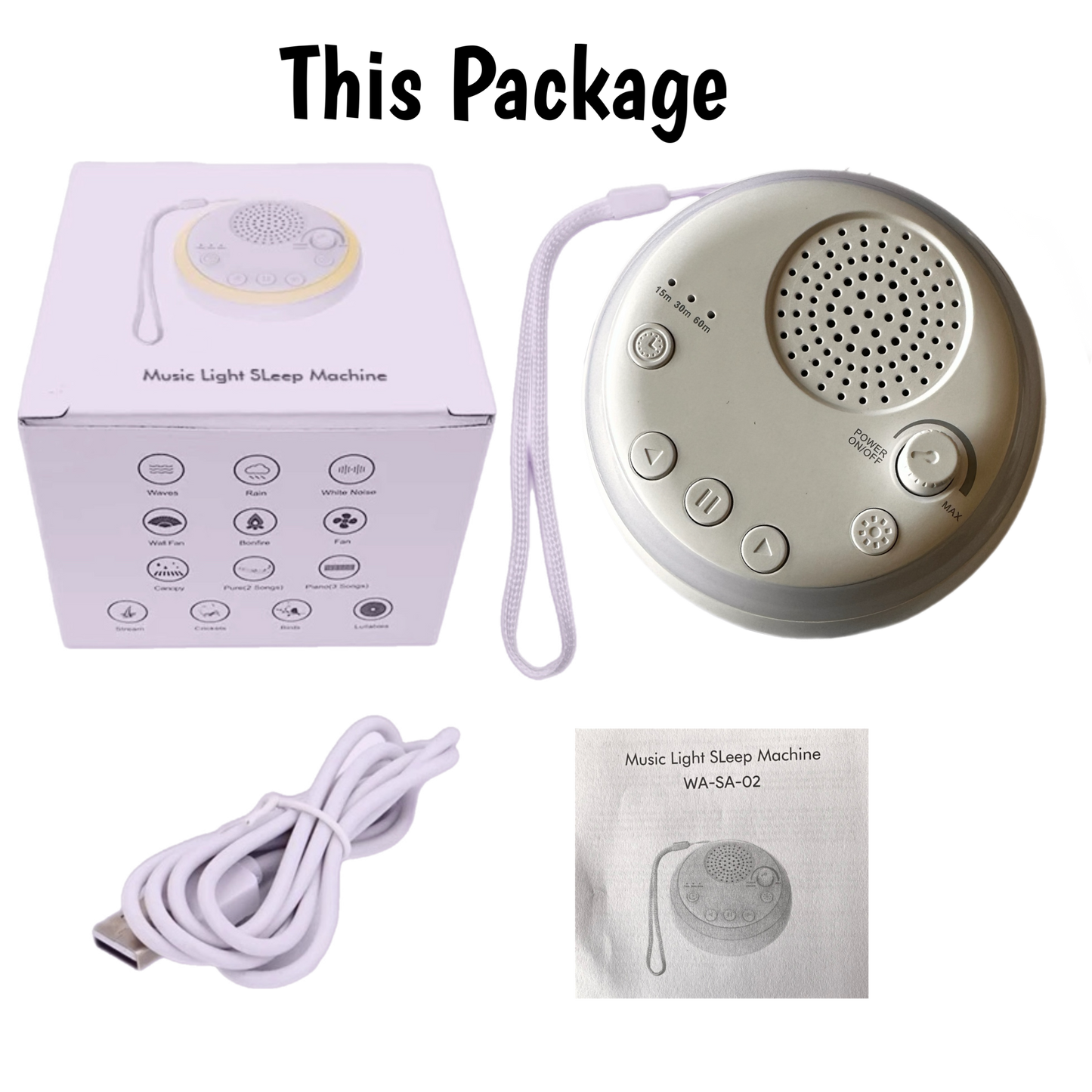 Bruit blanc portable pour bébé