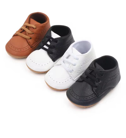 Mini Luxe Soft-Sole Oxford Shoes