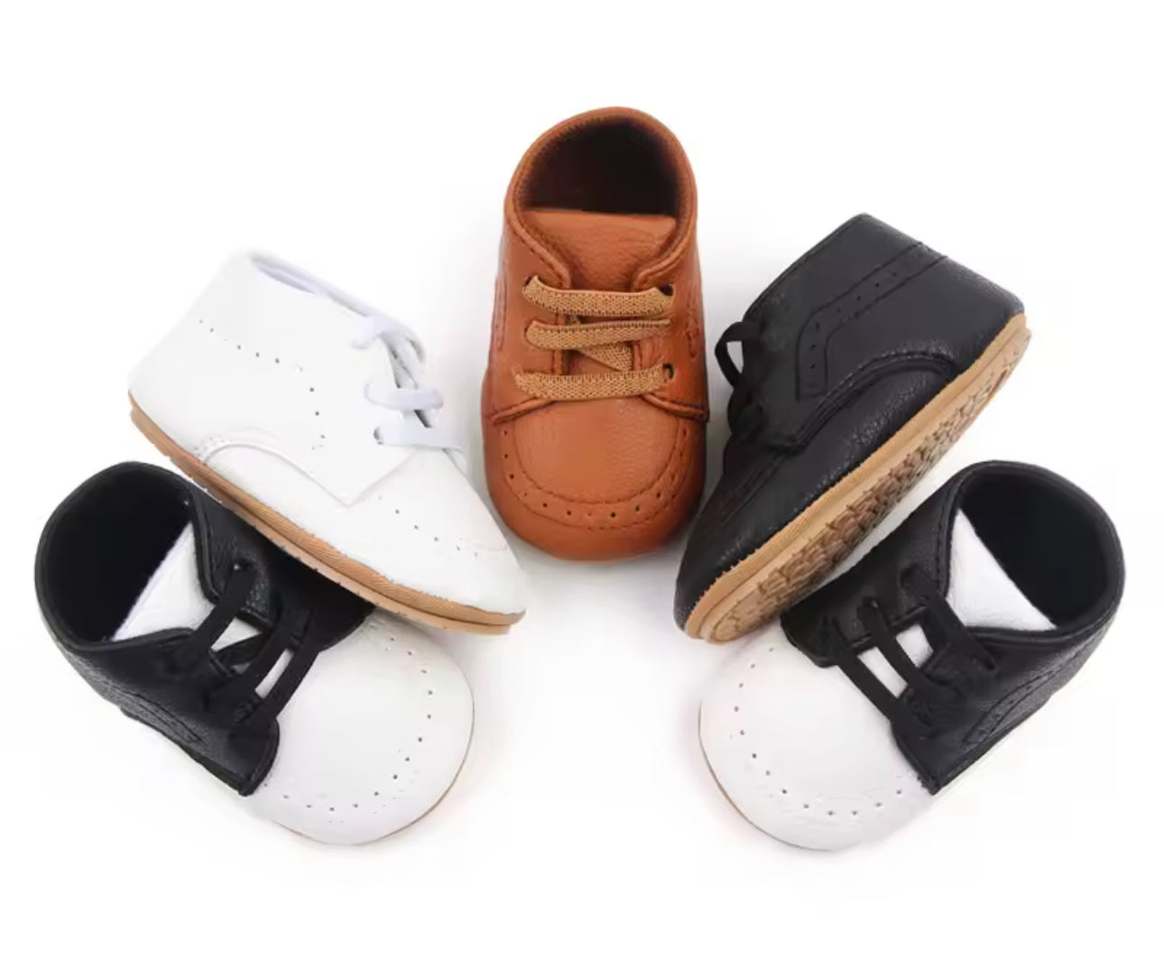 Mini Luxe Soft-Sole Oxford Shoes