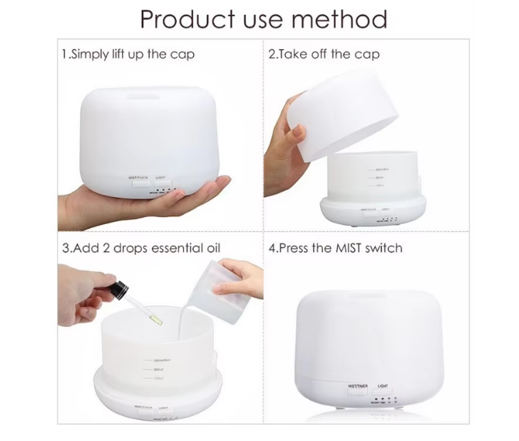Difusor de aroma ultrasónico y humidificador de aire