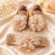 Luxe Bloom Baby Shoe & Headband Set